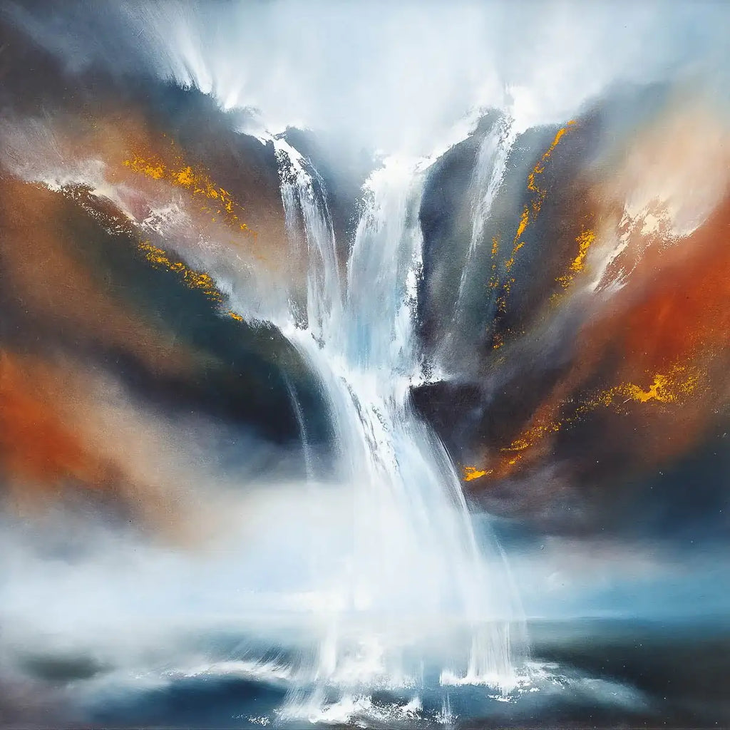 Cascading Clouds - Original - SOLD by artist Hamish Herd - Wyecliffe Galleries