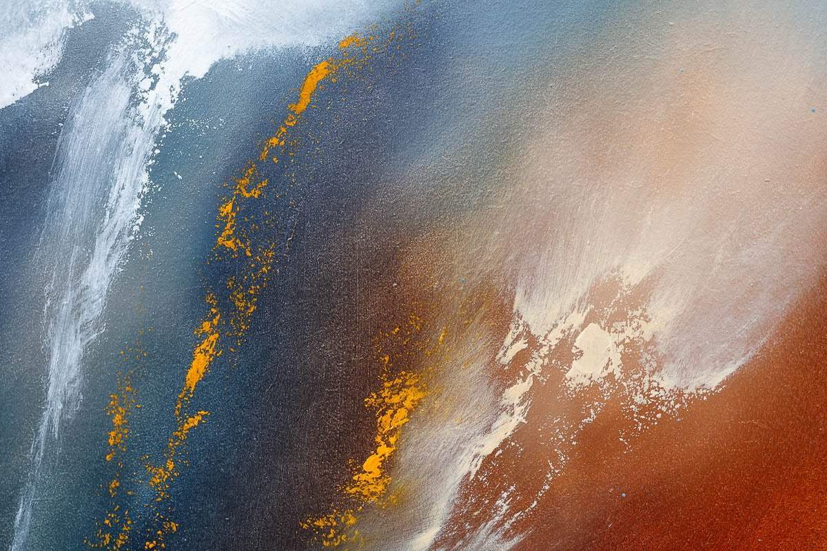 Cascading Clouds - Original - SOLD by artist Hamish Herd - Wyecliffe Galleries