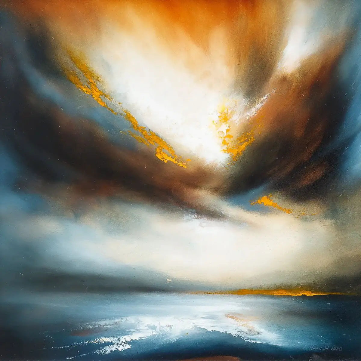 Stormy Sky - Original - SOLD by artist Hamish Herd - Wyecliffe Galleries