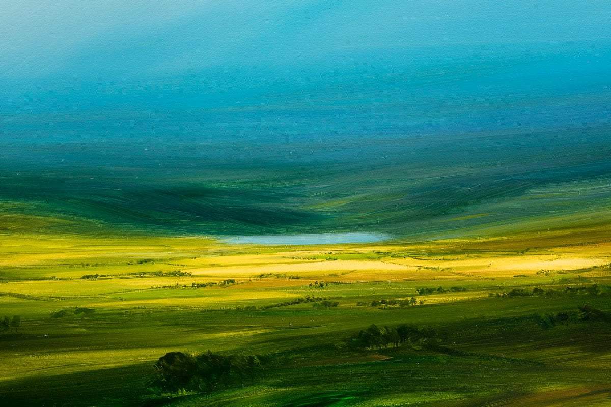 Basin Blue - Original by artist Harry Brioche - Wyecliffe Galleries