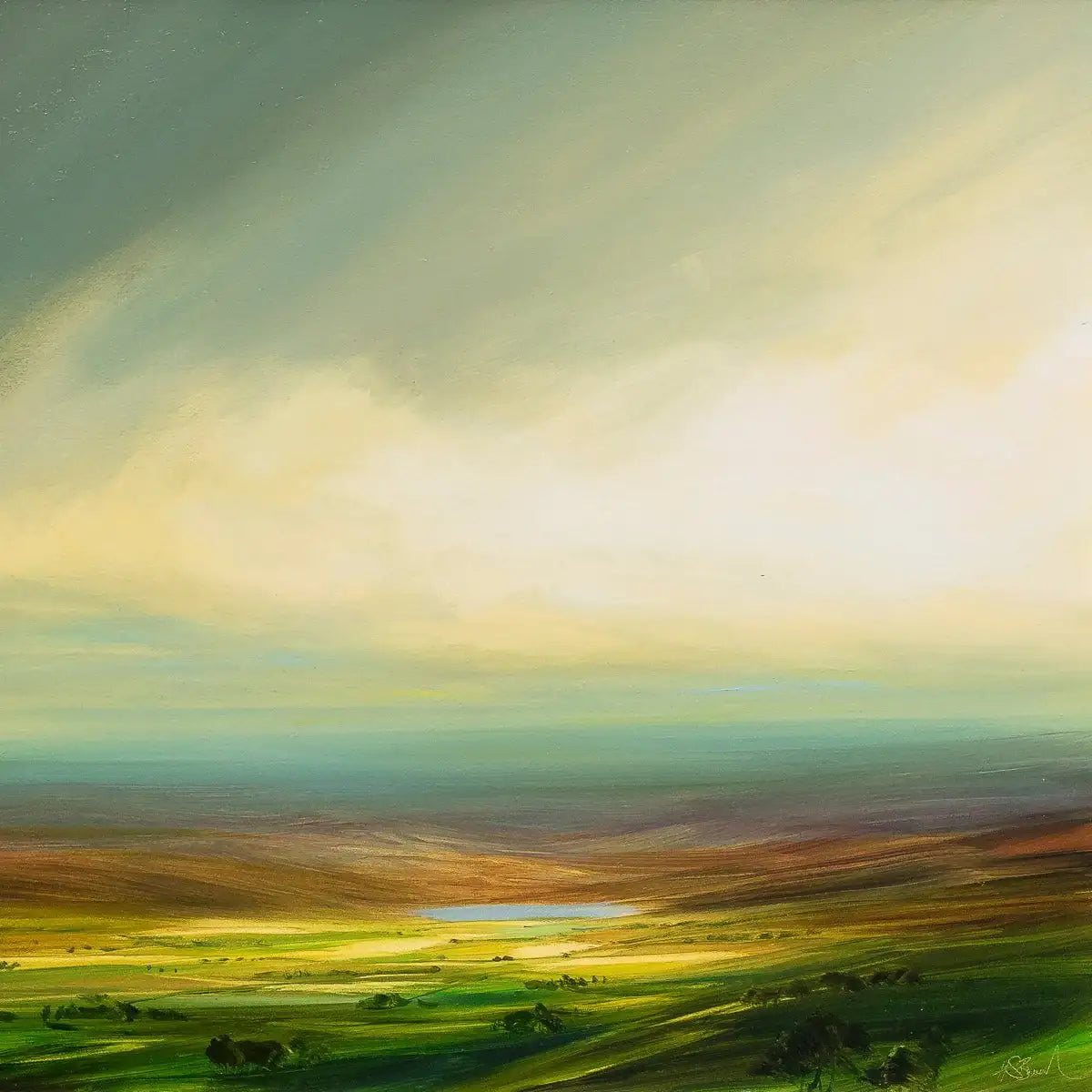 Evening Glow - Original by artist Harry Brioche - Wyecliffe Galleries
