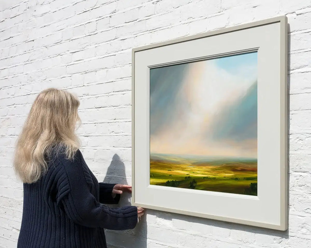 Golden Pathway - Original - SOLD by artist Harry Brioche - Wyecliffe Galleries