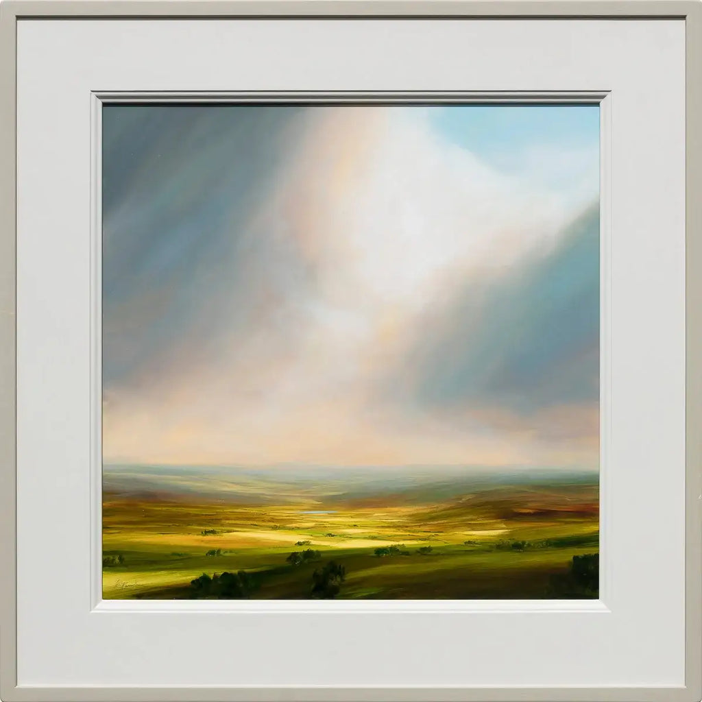 Golden Pathway - Original - SOLD by artist Harry Brioche - Wyecliffe Galleries