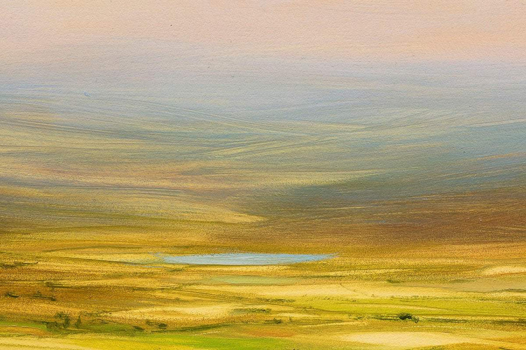 Golden Pathway - Original - SOLD by artist Harry Brioche - Wyecliffe Galleries