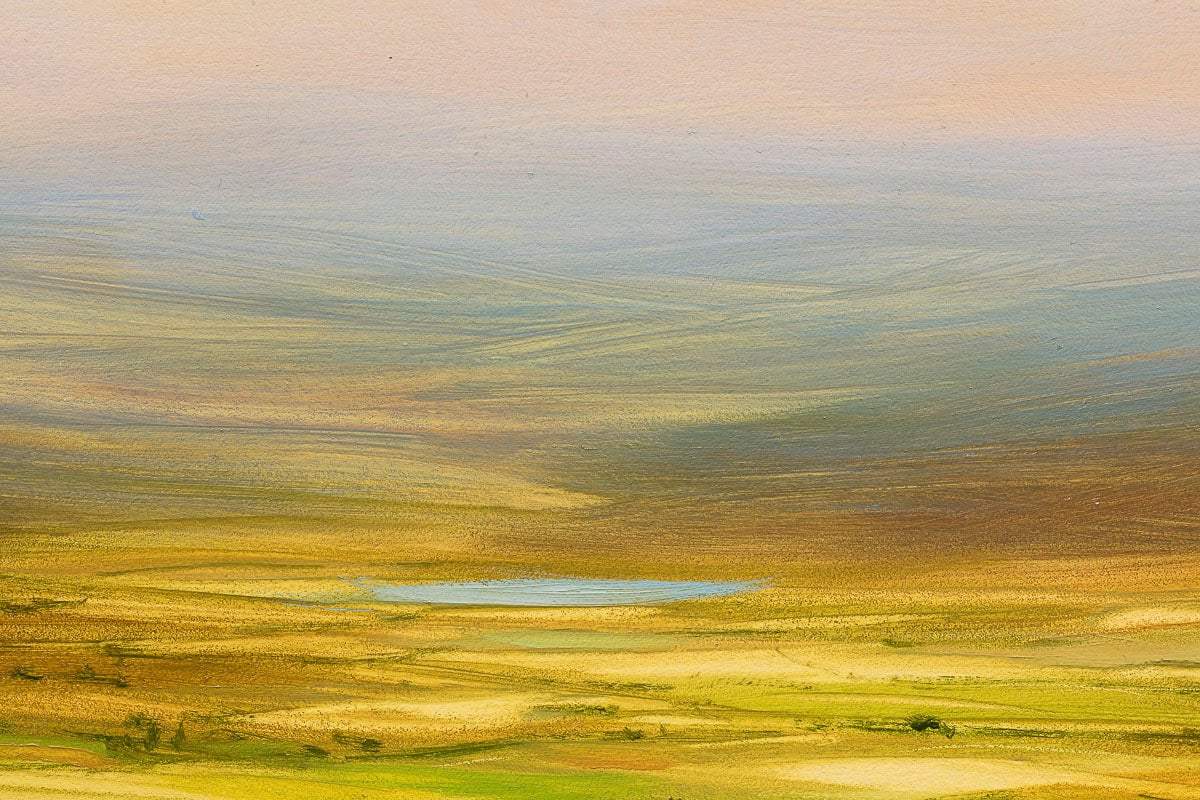 Golden Pathway - Original - SOLD by artist Harry Brioche - Wyecliffe Galleries