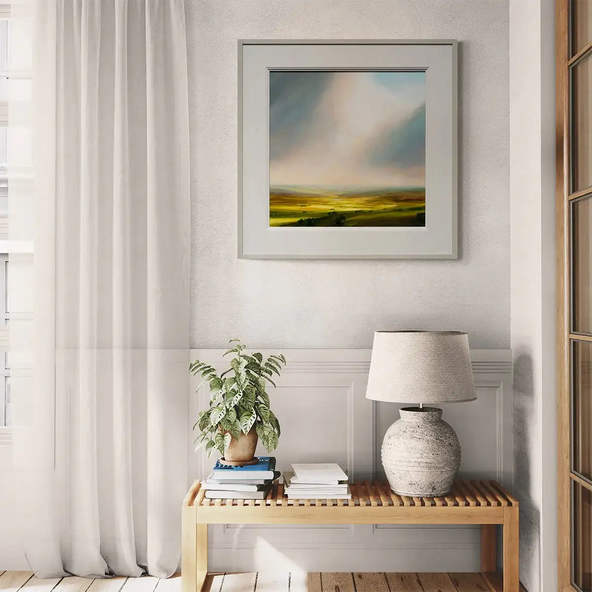 Golden Pathway - Original - SOLD by artist Harry Brioche - Wyecliffe Galleries