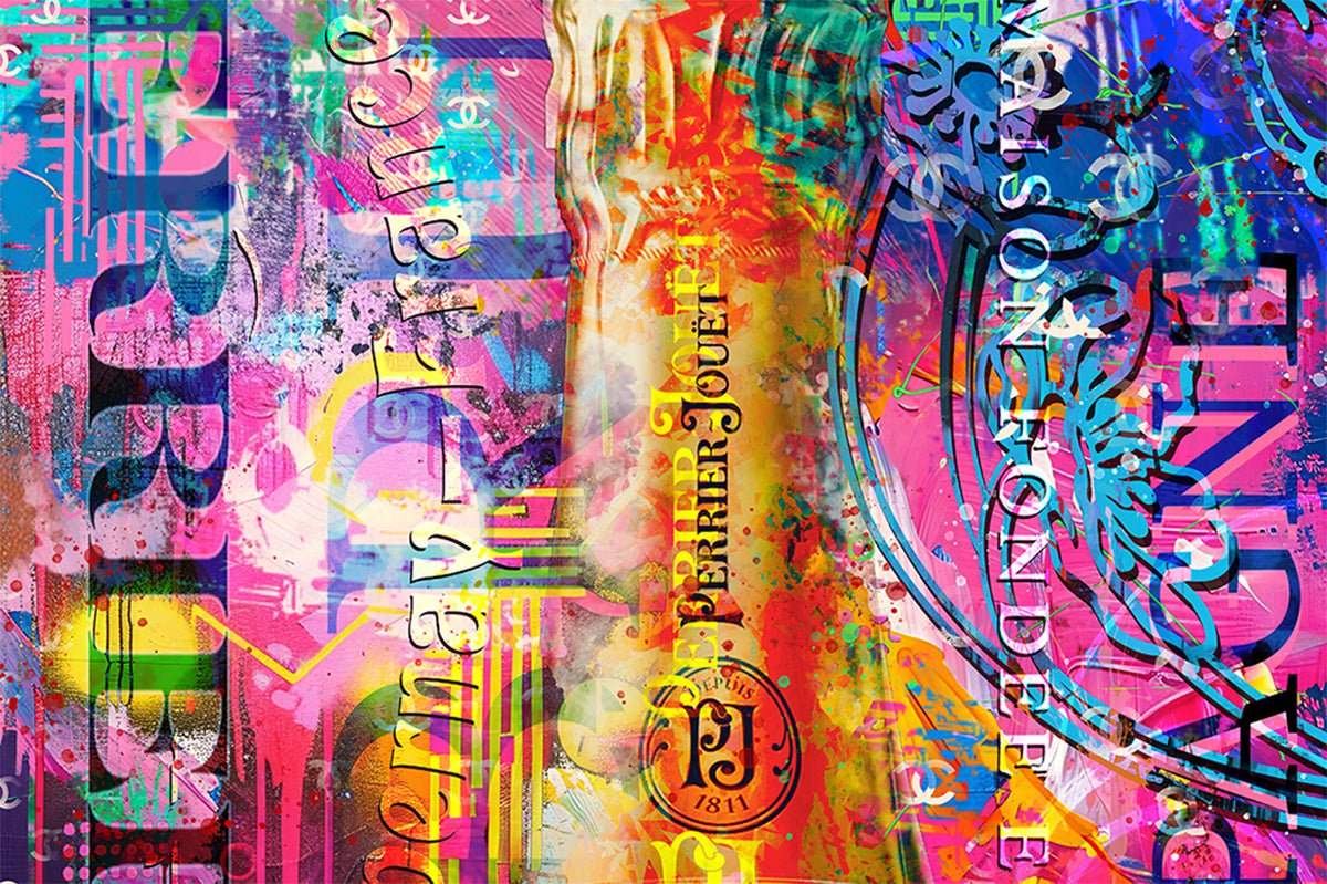 'Champagne Noire' - Edition SET by artist Henri Miller - Wyecliffe Galleries