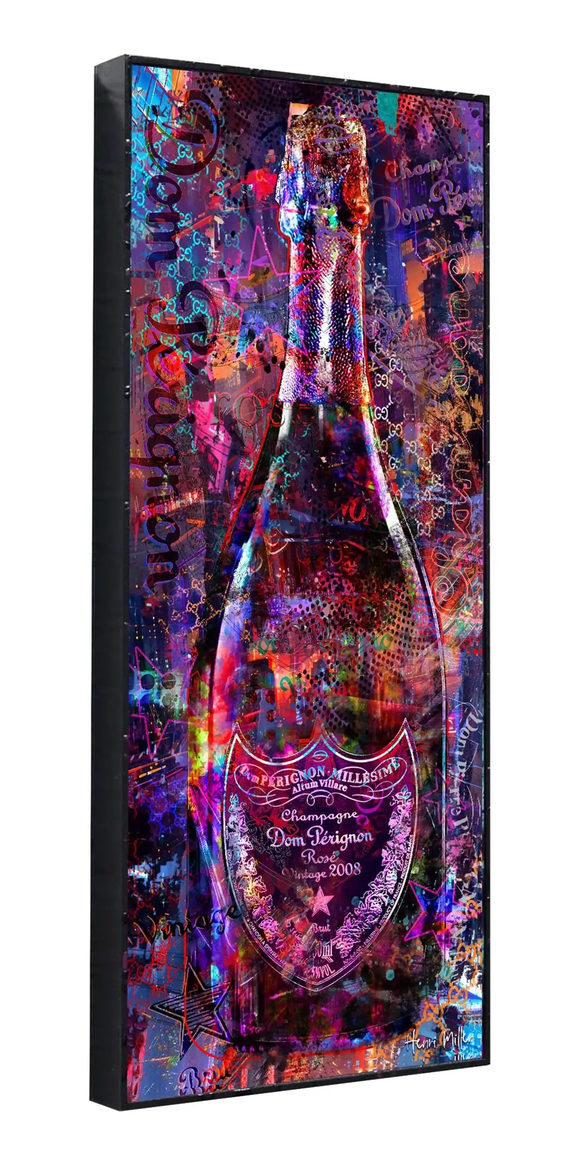 'Champagne Noire' - Edition SET by artist Henri Miller - Wyecliffe Galleries