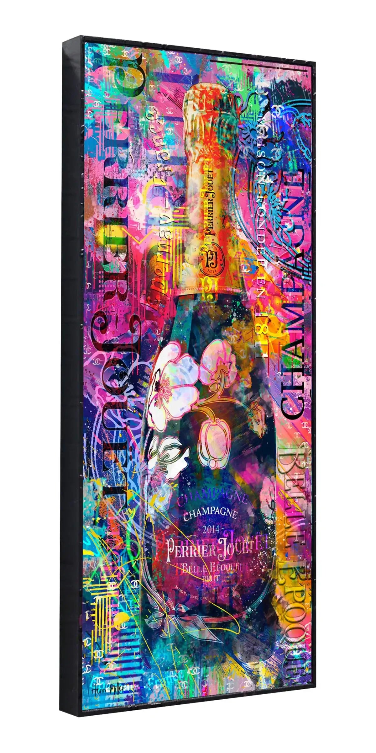 'Champagne Noire' - Edition SET by artist Henri Miller - Wyecliffe Galleries