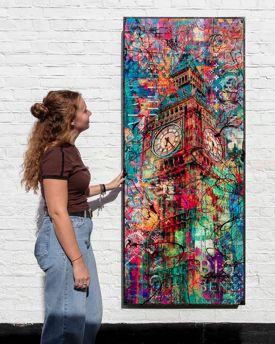 Neon Empire - Original - SOLD by artist Henri Miller - Wyecliffe Galleries