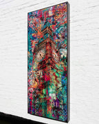 Neon Empire - Original - SOLD by artist Henri Miller - Wyecliffe Galleries