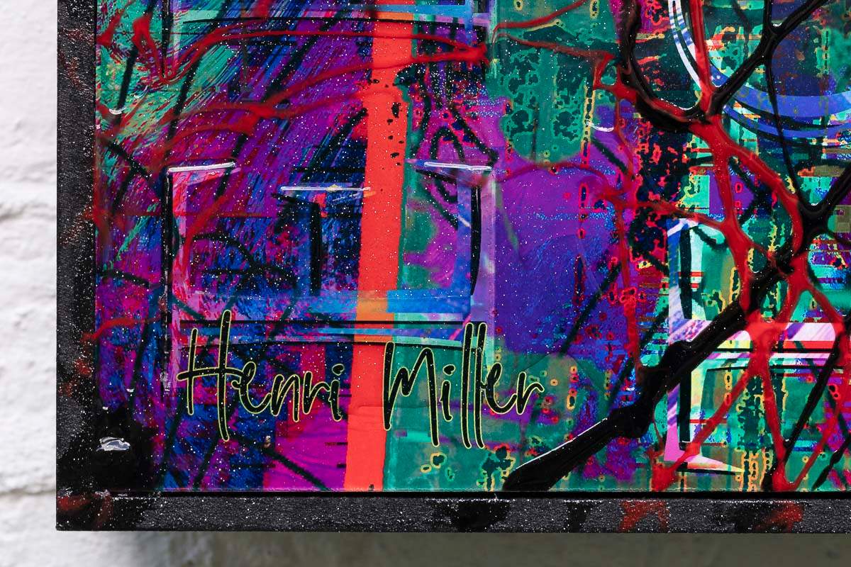 Neon Empire - Original - SOLD by artist Henri Miller - Wyecliffe Galleries
