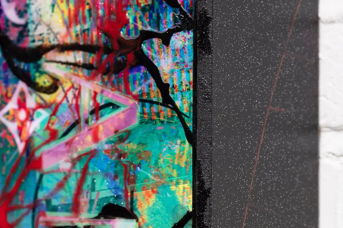 Neon Empire - Original - SOLD by artist Henri Miller - Wyecliffe Galleries