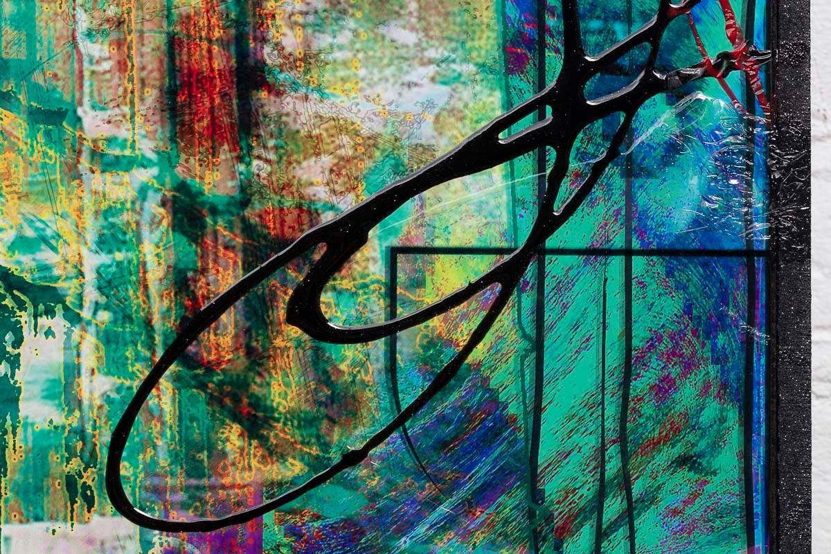 Neon Empire - Original - SOLD by artist Henri Miller - Wyecliffe Galleries
