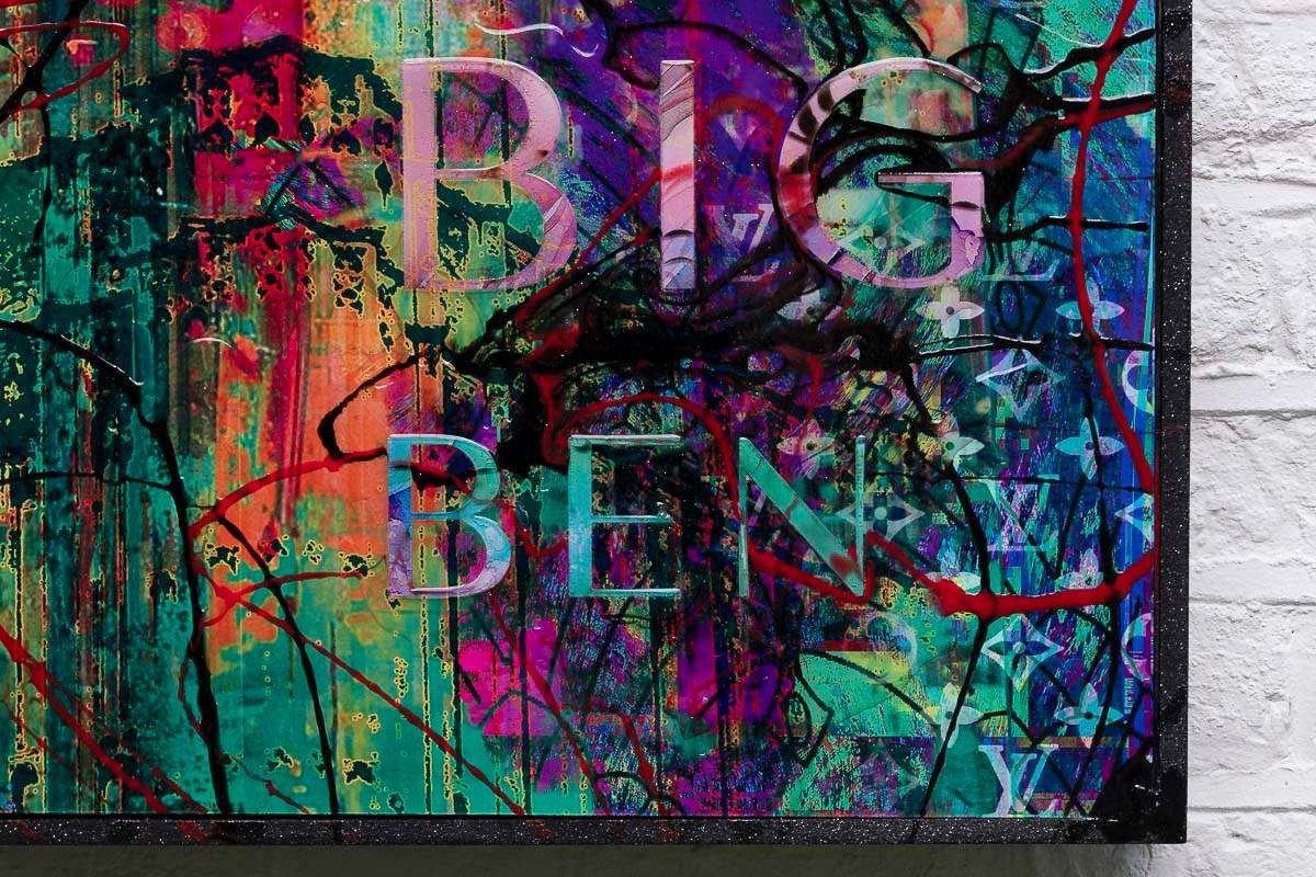 Neon Empire - Original - SOLD by artist Henri Miller - Wyecliffe Galleries