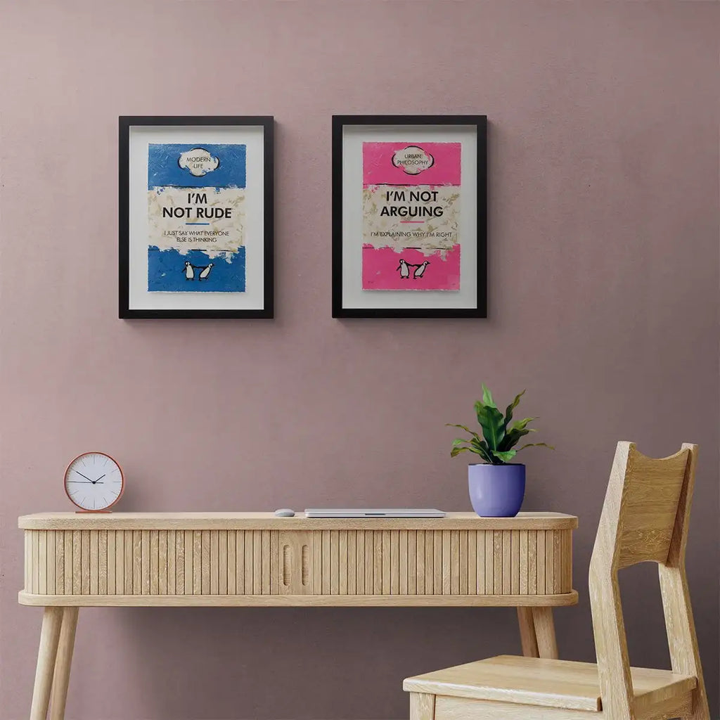 I'm Not Rude - Edition by artist Hue Folk - Wyecliffe Galleries