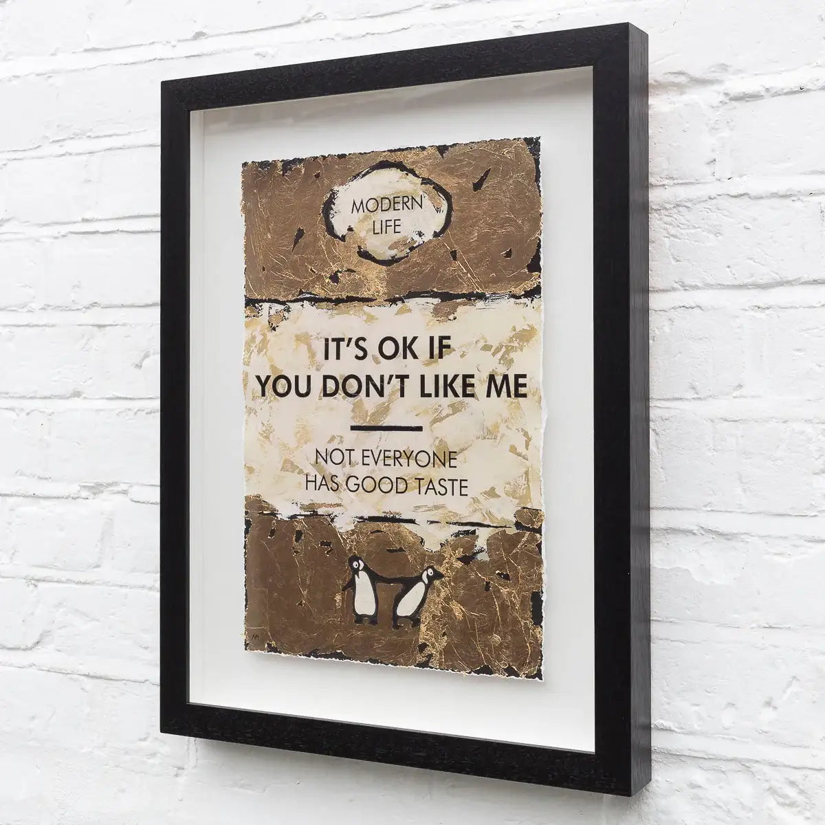 It's OK If You Don't Like Me - Edition by artist Hue Folk - Wyecliffe Galleries