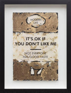 It's OK If You Don't Like Me - Edition by artist Hue Folk - Wyecliffe Galleries