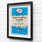 Make Yourself At Home - Edition - SOLD by artist Hue Folk - Wyecliffe Galleries