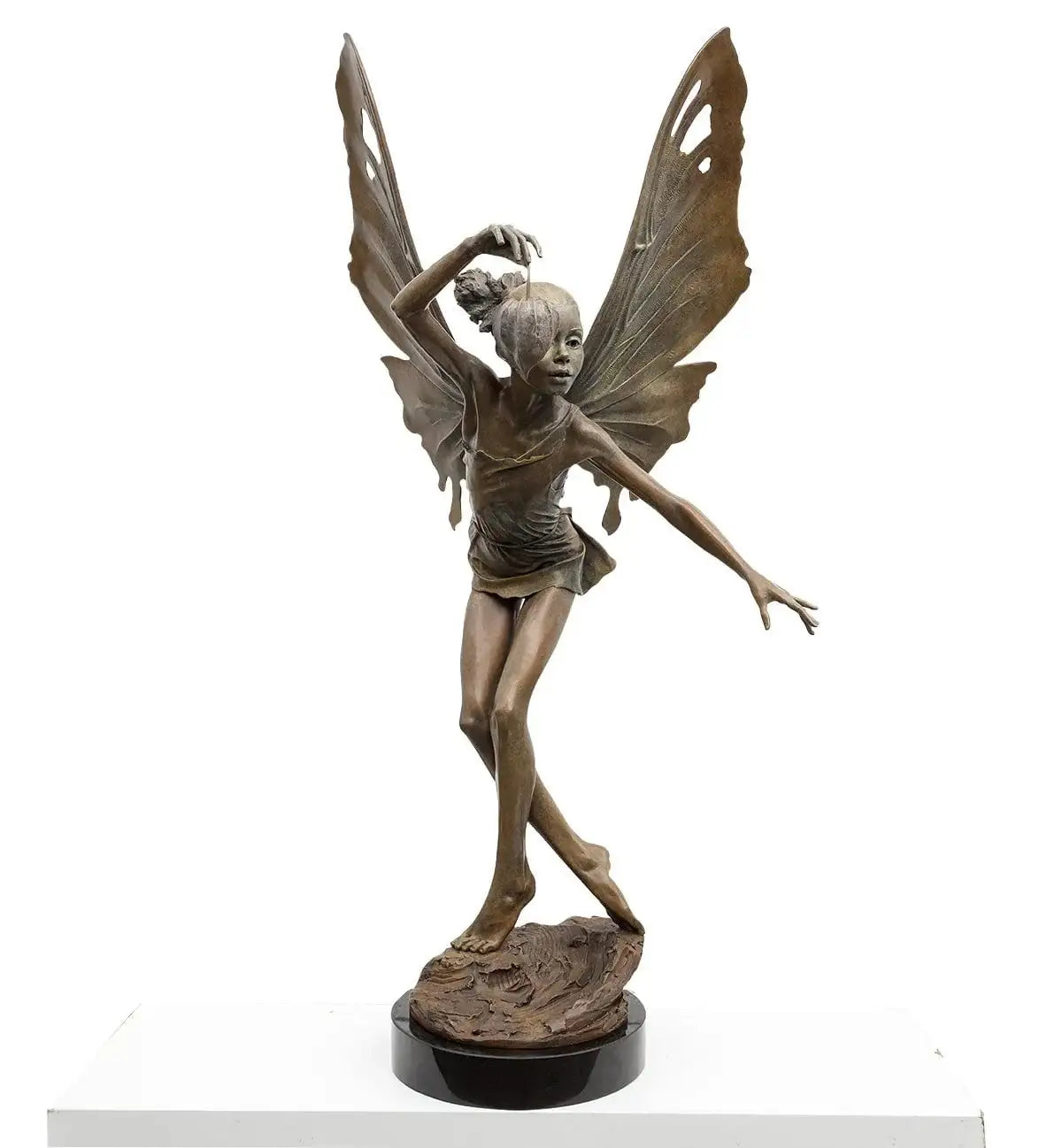 Fairy - Bronze Sculpture (Large) by artist Jim Kempton - Wyecliffe Galleries
