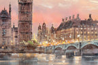 Sunset Over Westminster - Original - SOLD by artist Joe Bowen - Wyecliffe Galleries