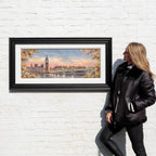 Sunset Over Westminster - Original - SOLD by artist Joe Bowen - Wyecliffe Galleries