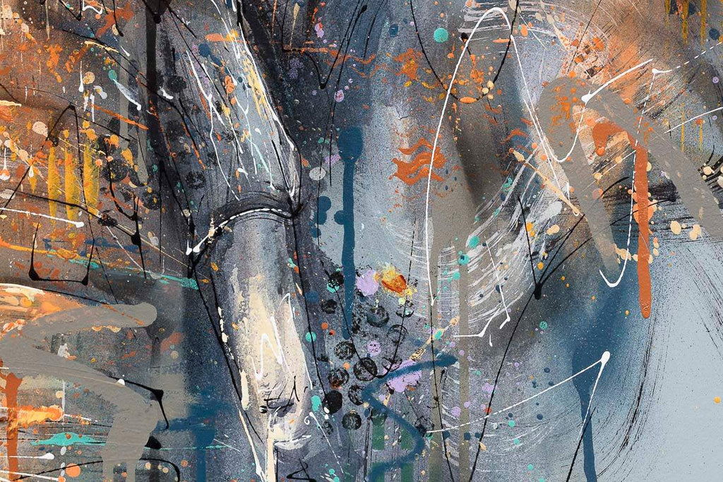 Kuda - Original - SOLD by artist Joe Galindo - Wyecliffe Galleries