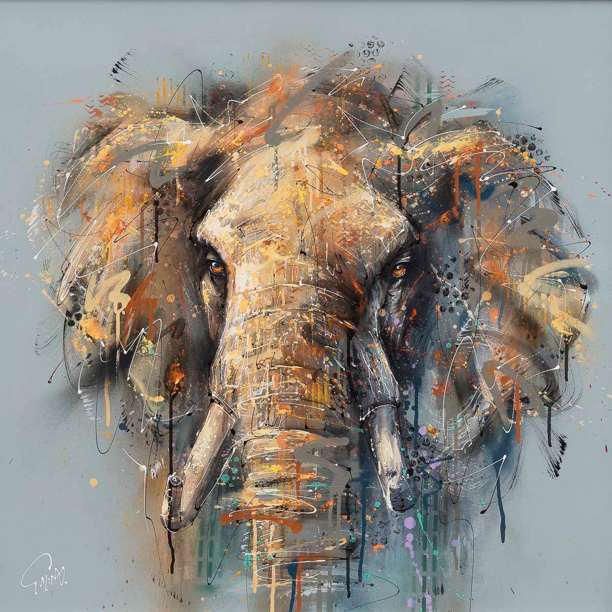 Kuda - Original - SOLD by artist Joe Galindo - Wyecliffe Galleries