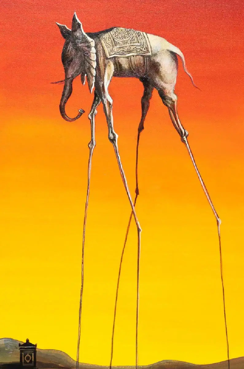 Elephant In The Style Of Salvador Dali - Edition - Rare by artist John Myatt - Wyecliffe Galleries