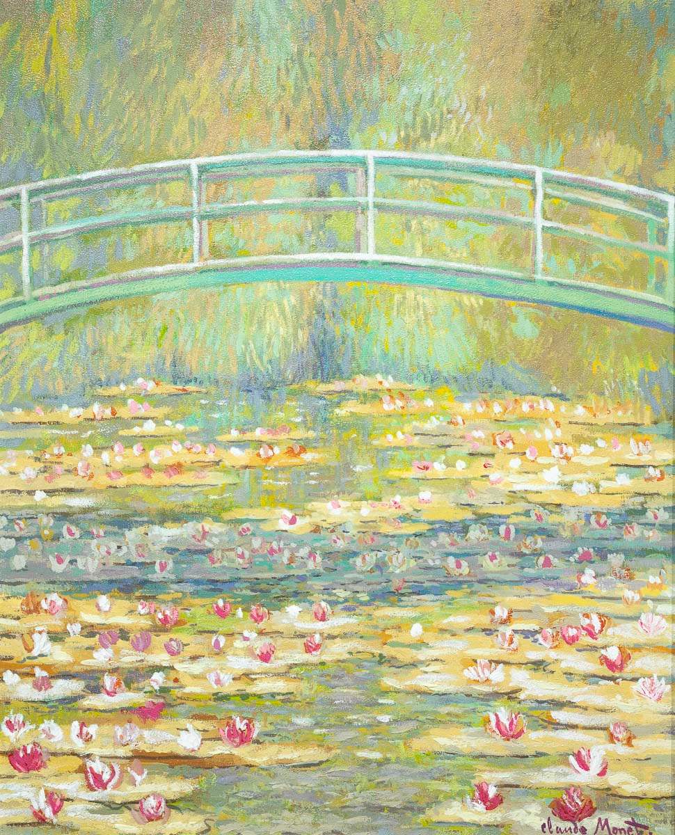 Japanese Bridge - Edition - SOLD by artist John Myatt - Wyecliffe Galleries