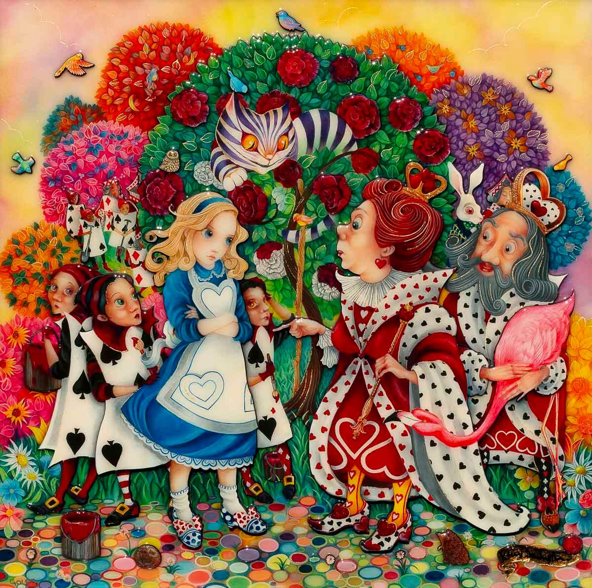 Alice In the Rose Garden - GOLD Edition by artist Kerry Darlington - Wyecliffe Galleries