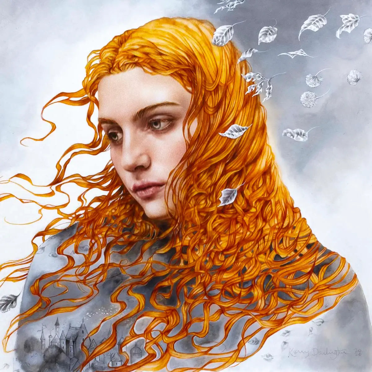 Astral Storylines - Original - SOLD by artist Kerry Darlington - Wyecliffe Galleries