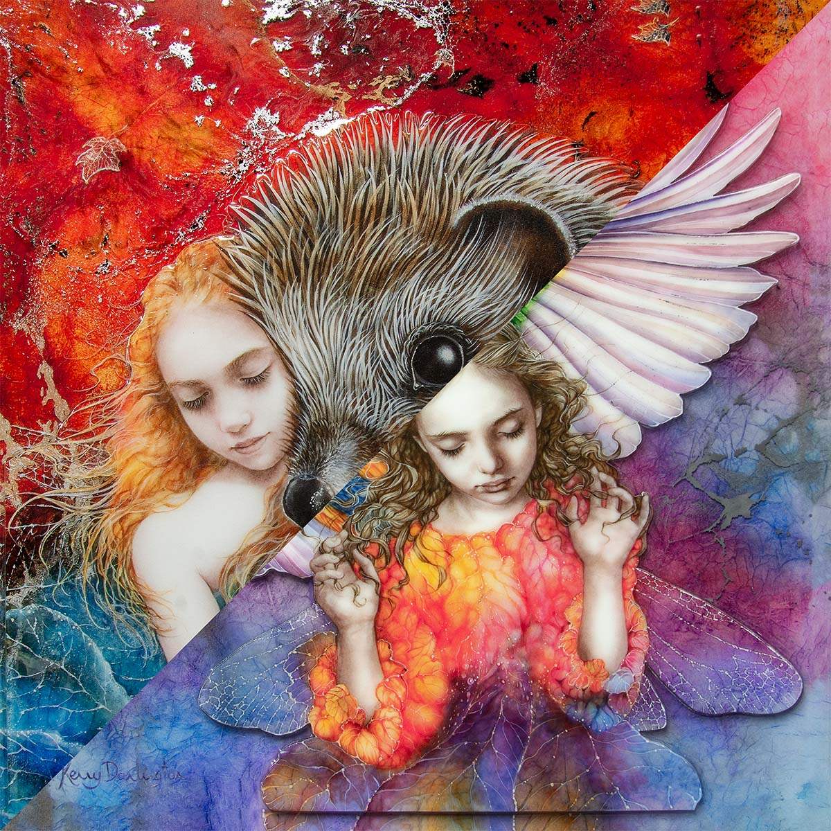 Autumn Fae & Spring Fae - Edition - Matching SET by artist Kerry Darlington - Wyecliffe Galleries