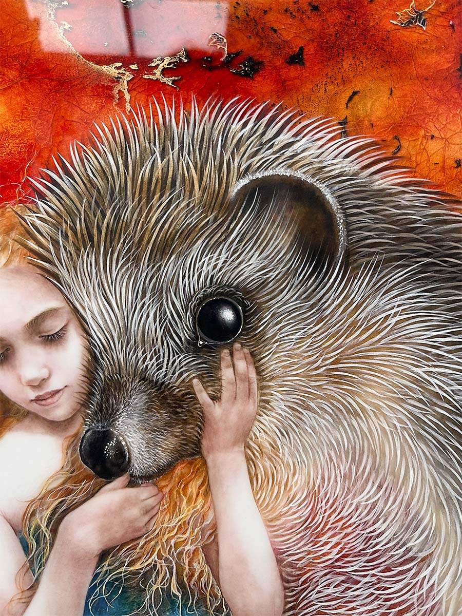 Autumn Fae & Spring Fae - Edition - Matching SET by artist Kerry Darlington - Wyecliffe Galleries