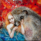 Autumn Fae & Spring Fae - Edition - Matching SET by artist Kerry Darlington - Wyecliffe Galleries