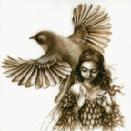 Away With The Faeries - Original - SOLD by artist Kerry Darlington - Wyecliffe Galleries