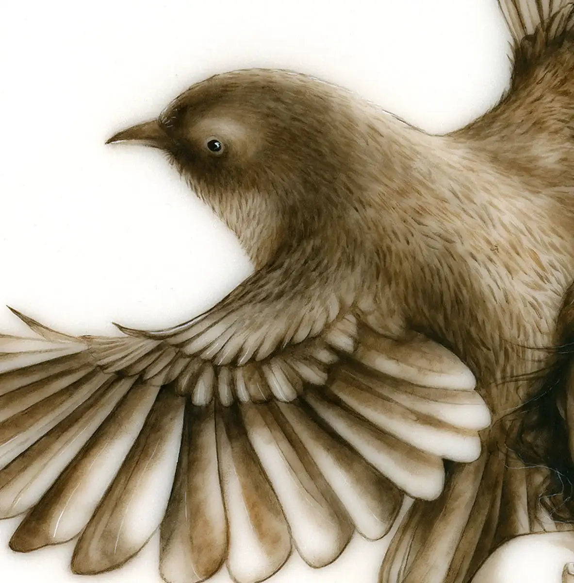 Away With The Faeries - Original - SOLD by artist Kerry Darlington - Wyecliffe Galleries