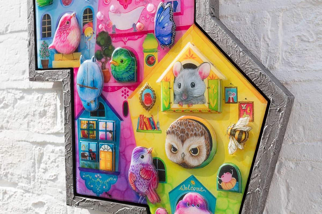 Birds Of A Feather - Edition by artist Kerry Darlington - Wyecliffe Galleries