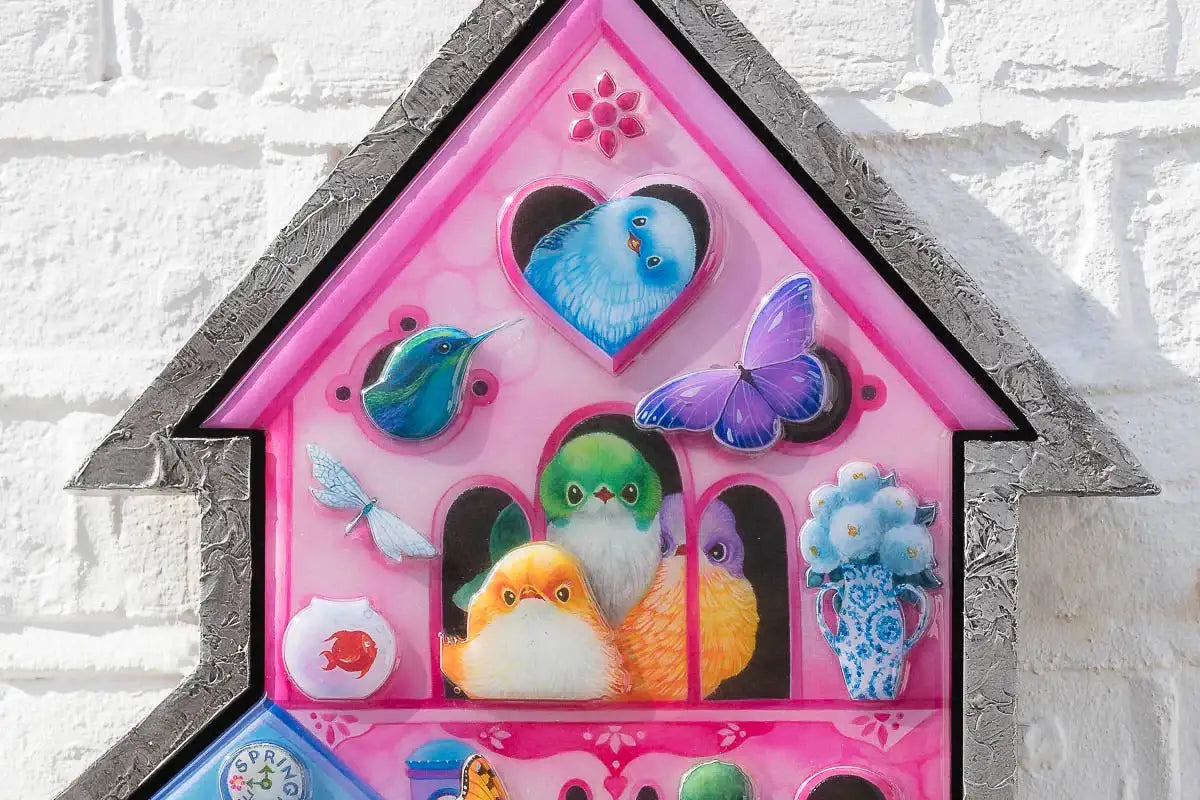 Birds Of A Feather - Edition by artist Kerry Darlington - Wyecliffe Galleries