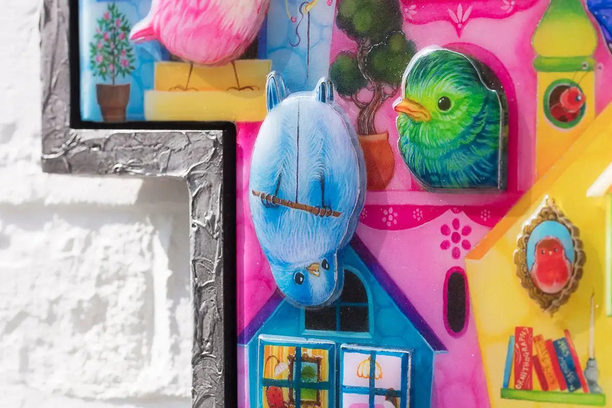 Birds Of A Feather - Edition by artist Kerry Darlington - Wyecliffe Galleries