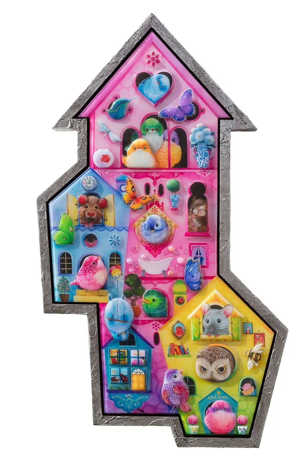 Birds Of A Feather - Edition by artist Kerry Darlington - Wyecliffe Galleries