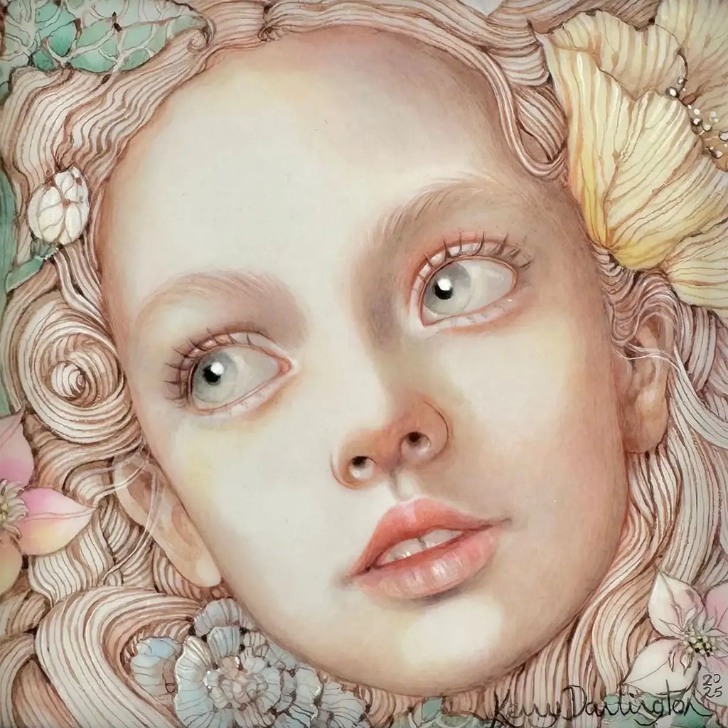 Chrysanthe - Original - Please Call for Availablity by artist Kerry Darlington - Wyecliffe Galleries