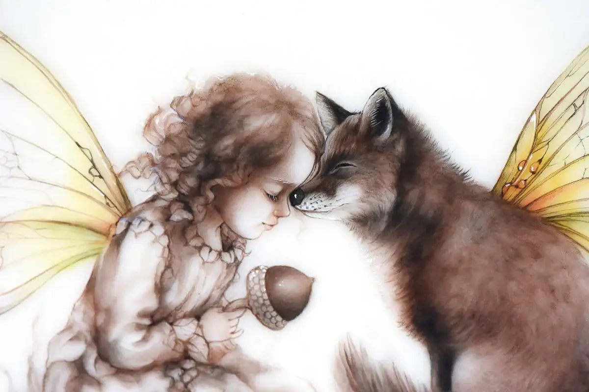 Faerie Gifts - Original Study - SOLD by artist Kerry Darlington - Wyecliffe Galleries