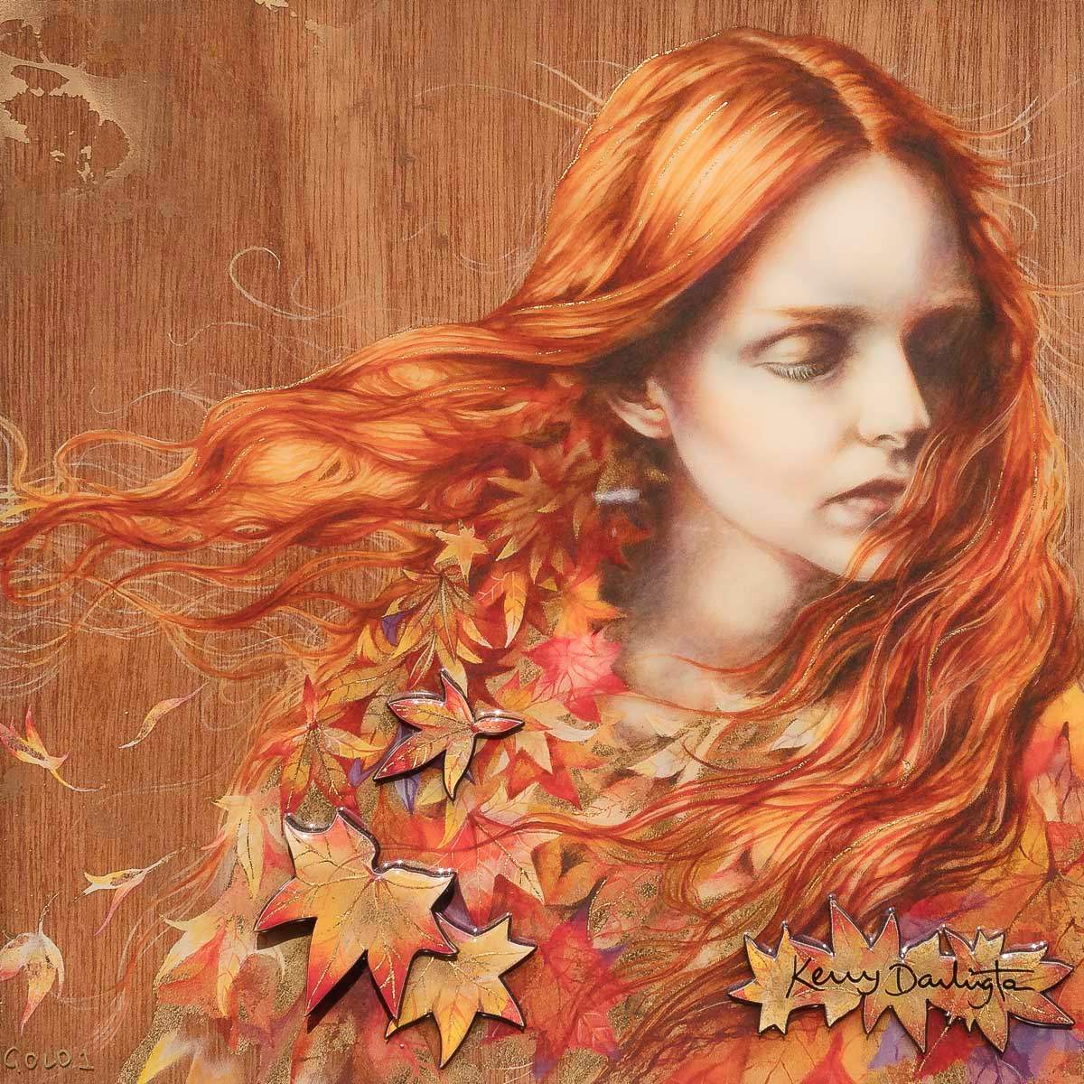 Gentle Stillness - GOLD Edition by artist Kerry Darlington - Wyecliffe Galleries