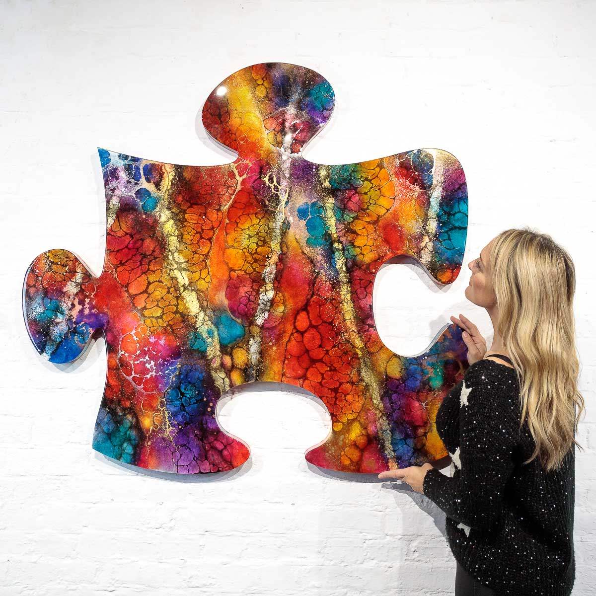 Mosaik - Original - SOLD by artist Kerry Darlington - Wyecliffe Galleries