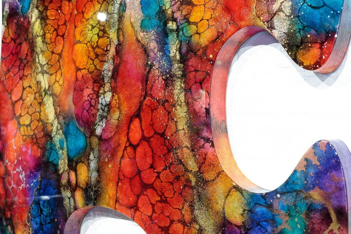 Mosaik - Original - SOLD by artist Kerry Darlington - Wyecliffe Galleries