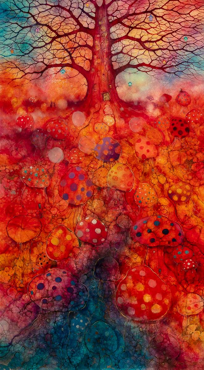 Guardian of the East - Original by artist Kerry Darlington - Wyecliffe Galleries