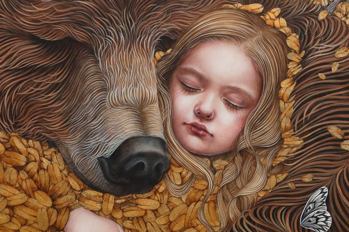 Hibernation - Original by artist Kerry Darlington - Wyecliffe Galleries