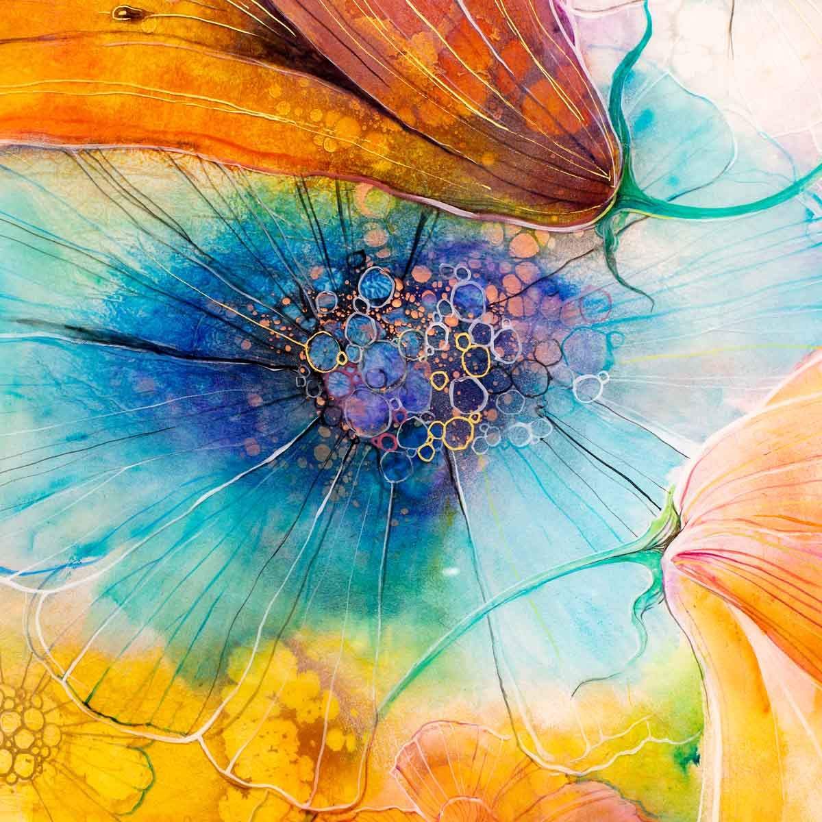 Kaleidoscope - Original by artist Kerry Darlington - Wyecliffe Galleries