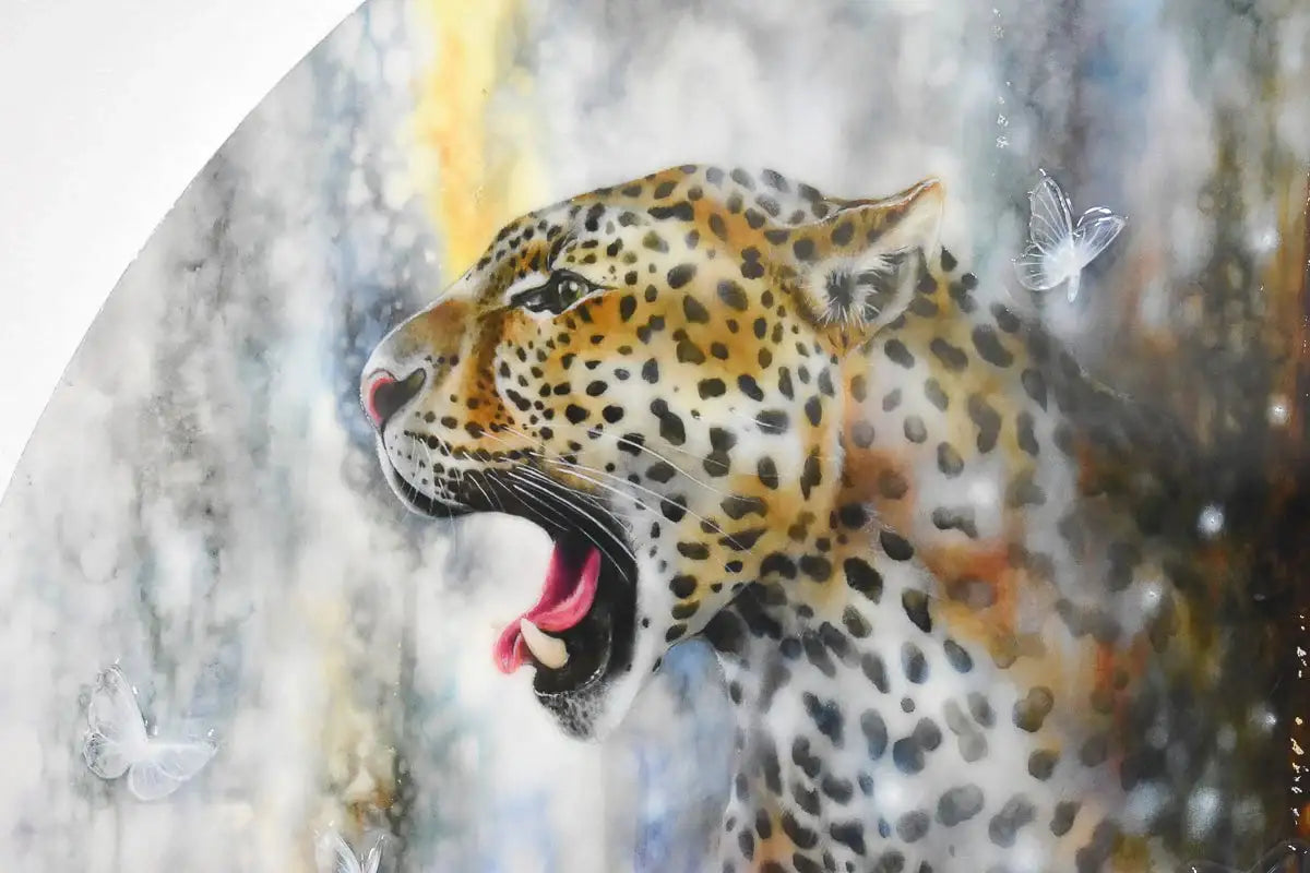 Leopardess - Edition by artist Kerry Darlington - Wyecliffe Galleries